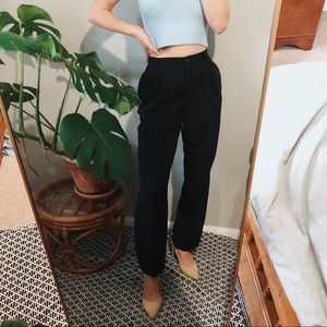 Vintage Ann Taylor High Waisted Navy Trouser